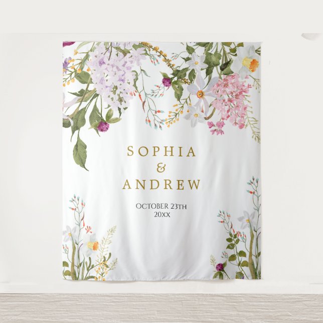 Tapisserie du Mariage Fleur sauvage (Devant)