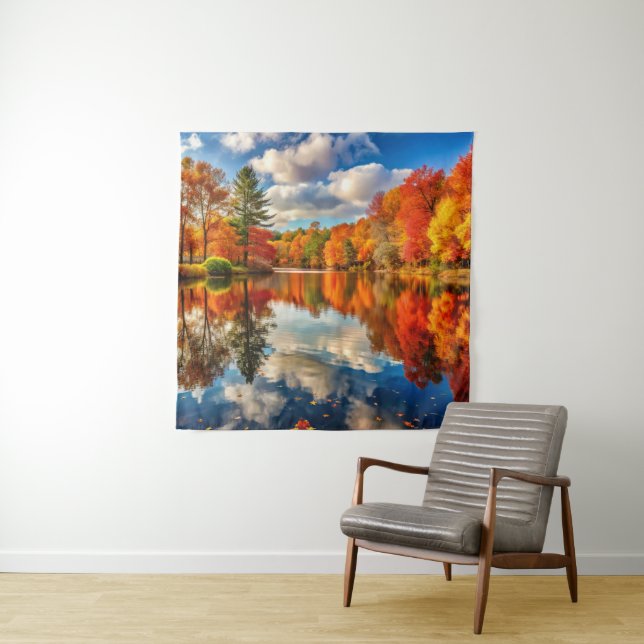 Tapisserie du paysage d'automne (En situation)
