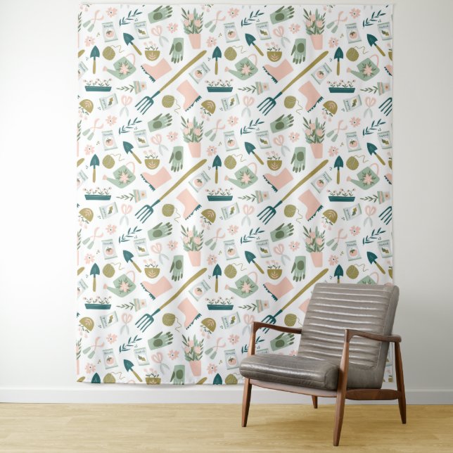 Tapisserie du temps du jardin (En situation)