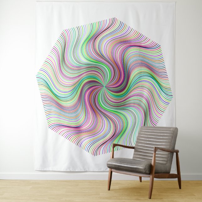 Tapisserie en spirale (En situation)
