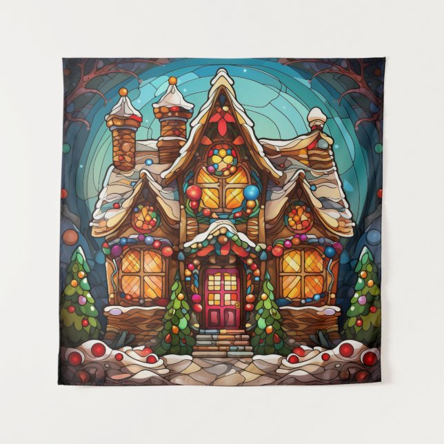 Tapisserie en verre de Noël (Devant)
