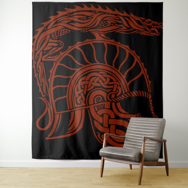 Tapisserie Feu Rouge (En situation)