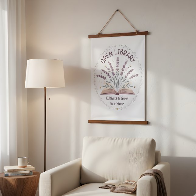 Tapisserie Fleurs du Jardin de Lavande (Lavender Garden Flowers Tapestry)