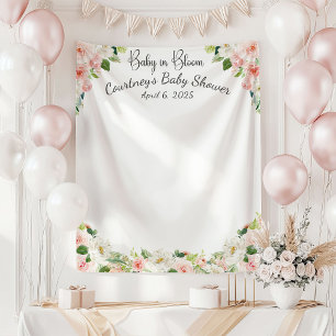 Tapisserie Fleurs Roses Bébé en Fleur pour Baby Sh