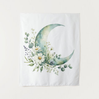 Tapisserie Fleurs Sauvages au Clair de Lune | Mur