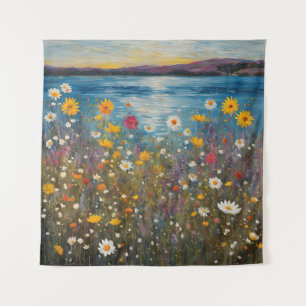 Tapisserie Fleurs sauvages Fleurs de ruisseau d'ét