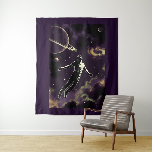 Tapisserie Flying For Photons (En situation)