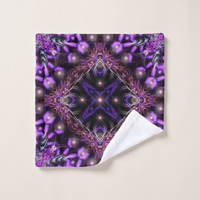 Tapisserie fractée violette (Gant de toilette)