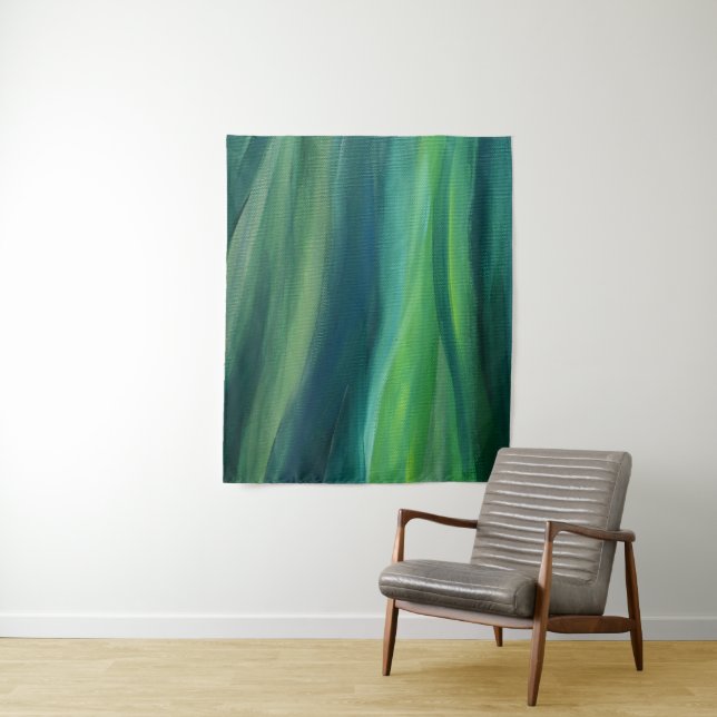 Tapisserie "Green Abstrakt Art Wall" Wandteppich (Beispiel)