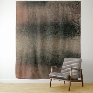 Tapisserie grunge rose noir or abstrait moderne