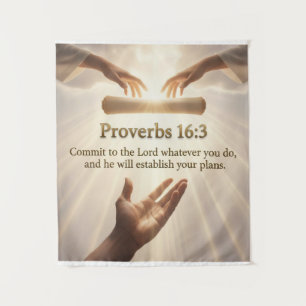 Tapisserie inspirée d'un verset biblique