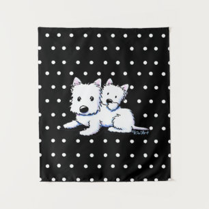 Tapisserie KiniArt Westie Duo