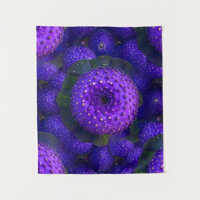 Tapisserie Motif violette vibrante (Devant)