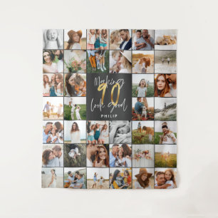 Tapisserie multiphoto moderne 90e anniversaire