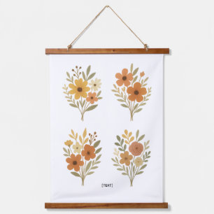 Tapisserie murale à bouquet floral Boho Ajouter