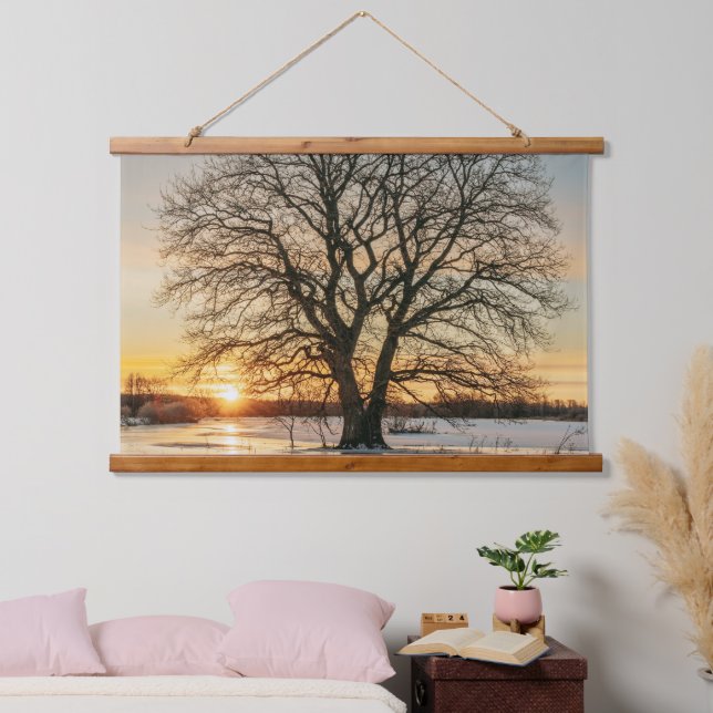 Tapisserie murale à cadre de bois (Chambre à coucher)