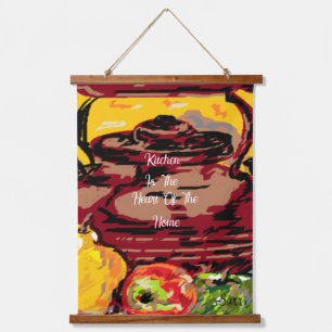 Tapisserie murale à dessus en bois : Cœur de la ma