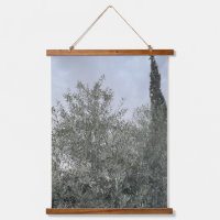Tapisserie murale à l'olivier – Rustique 66×91 cm 
