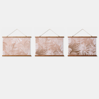 Tapisserie murale à motif bois tropical Boho Mocha