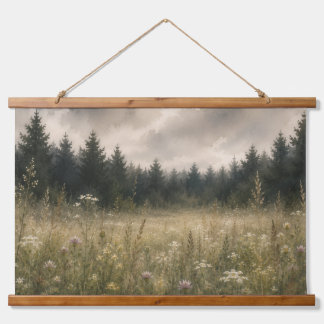 Tapisserie murale aquarelle Prairie chuchotante