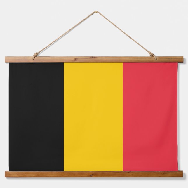 Tapisserie murale avec drapeau de Belgique (Devant)