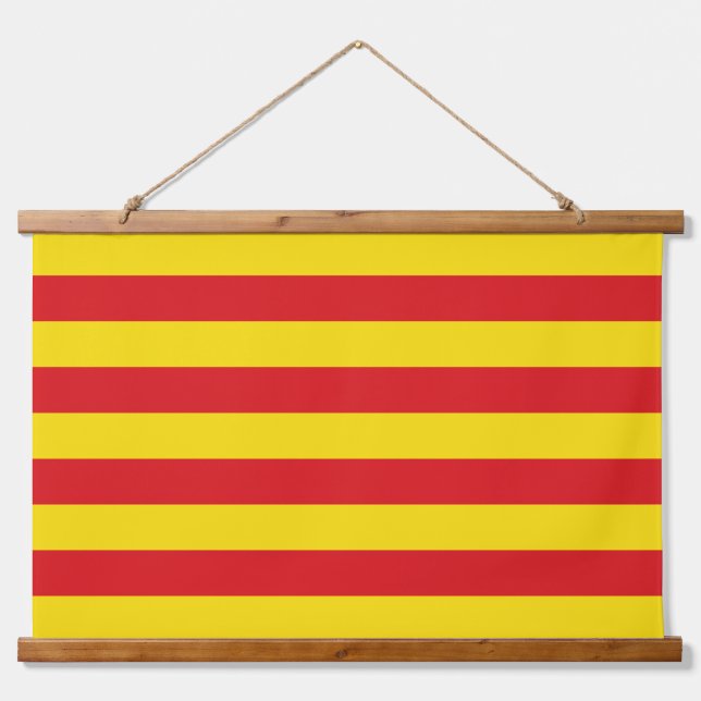 Tapisserie murale avec drapeau de Catalogne (Devant)