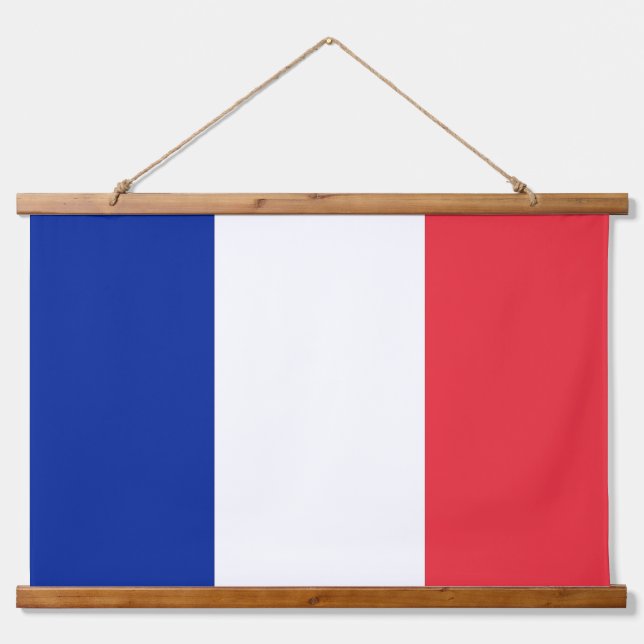 Tapisserie murale avec drapeau de France (Devant)