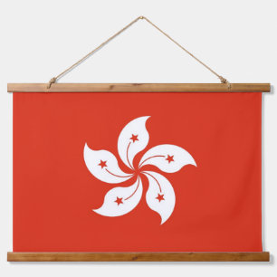 Tapisserie murale avec drapeau de Hong Kong