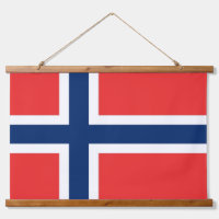 Tapisserie murale avec drapeau de la Norvège