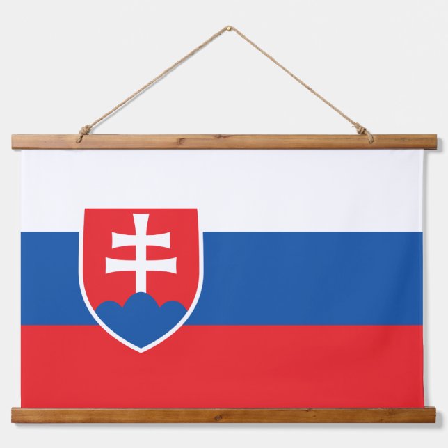 Tapisserie murale avec drapeau de la Slovaquie (Devant)