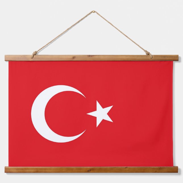Tapisserie murale avec drapeau de la Turquie (Devant)