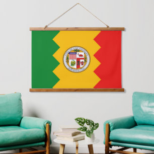 Tapisserie murale avec drapeau de Los Angeles, U.S