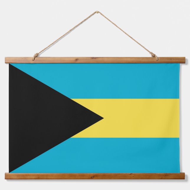 Tapisserie murale avec drapeau des Bahamas (Devant)