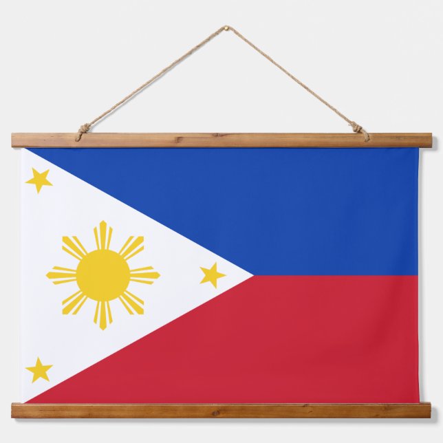 Tapisserie murale avec drapeau des Philippines (Devant)