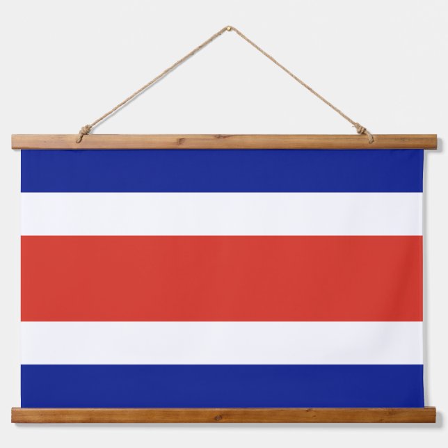 Tapisserie murale avec drapeau du Costa Rica (Devant)
