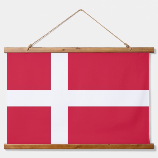Tapisserie murale avec drapeau du Danemark (Devant)