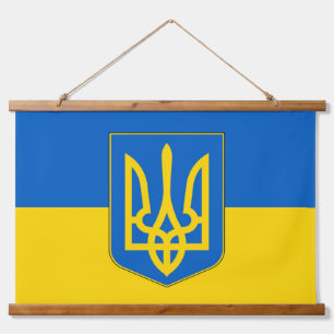 Tapisserie murale avec drapeau d'Ukraine