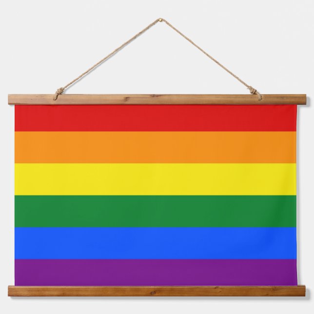 Tapisserie murale avec drapeau LGBT (Devant)