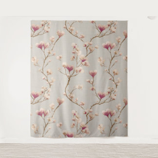 Tapisserie murale botanique romantique – Fleur de