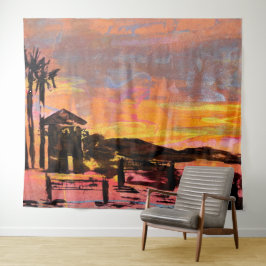 Tapisserie murale Bubblepacific, tour de garde Dan