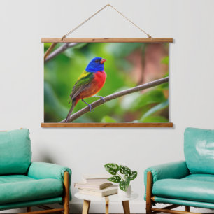 Tapisserie murale de Bunting peint