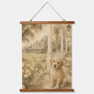Tapisserie murale de chien de porche sudiste lunat