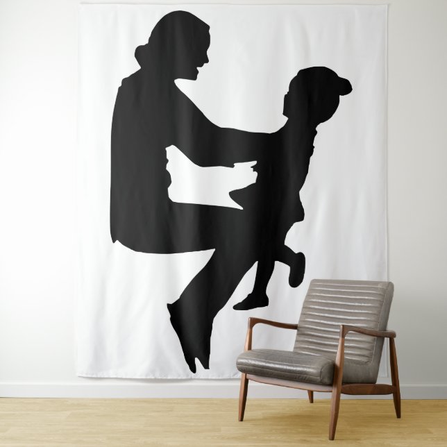 Tapisserie murale de famille (En situation)