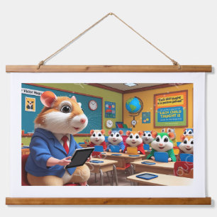 Tapisserie murale de la salle de classe Hamster co