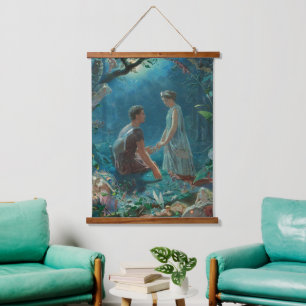 Tapisserie murale en bois