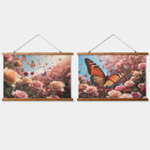 Tapisserie murale en bois