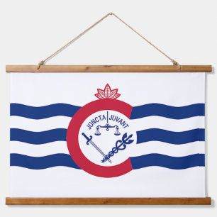 Tapisserie murale en bois avec drapeau de Cincinna