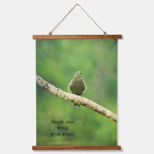 Tapisserie murale en bois simple Joys