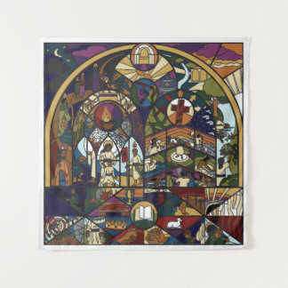 Tapisserie murale en couleur complète