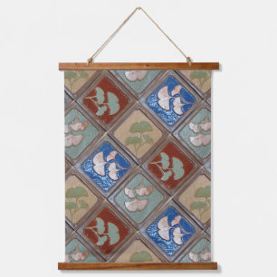 Tapisserie murale, feuilles Gingko